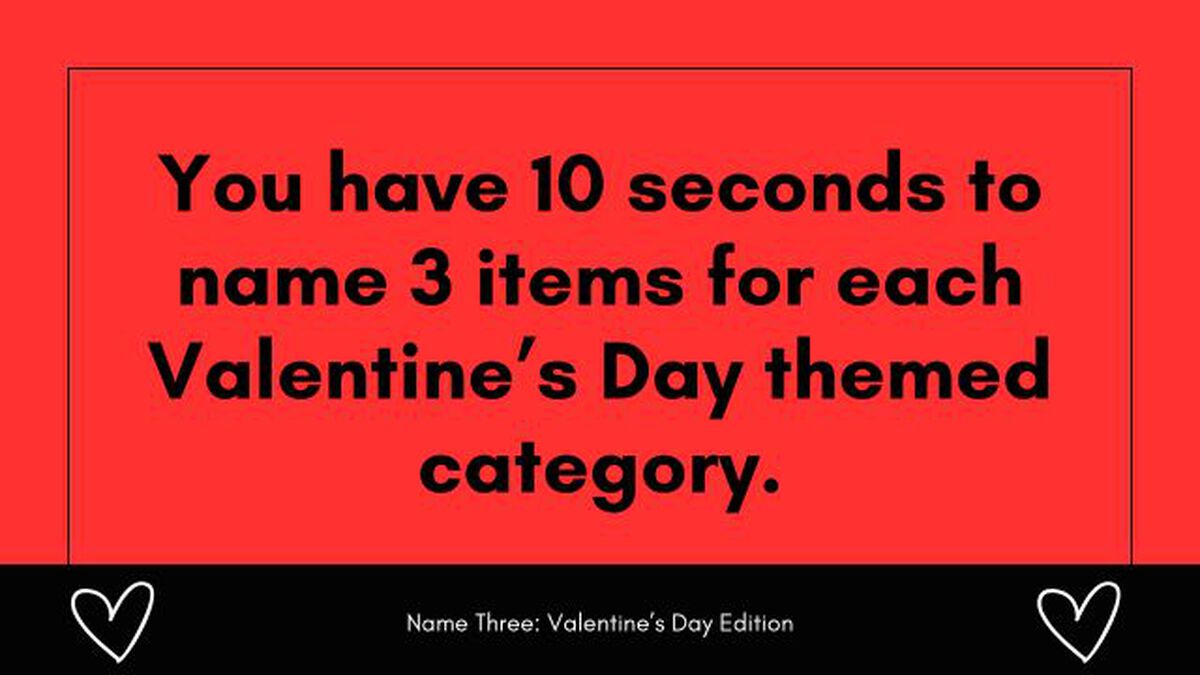 Name Three: Valentine's Day Edition image number 1